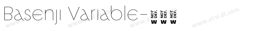 Basenji Variable字体转换